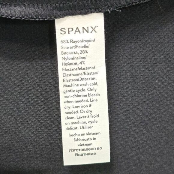 NEW Spanx The Perfect Sleeveless Jumpsuit Medium Black Ponte Flare Career Comfy - Picture 14 of 16